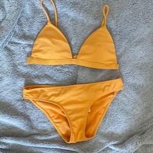 Orange Hollister bikini.